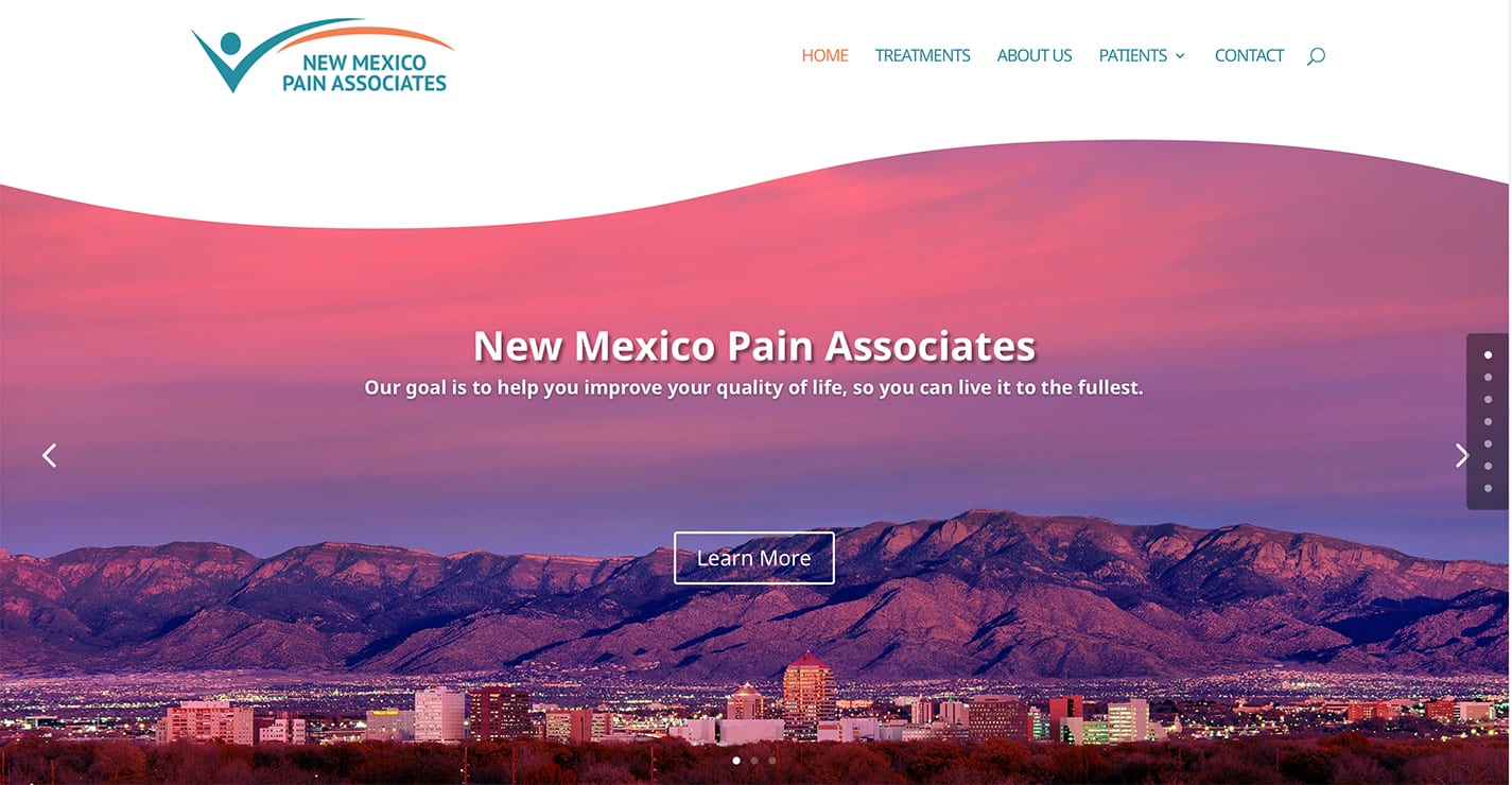 NM Pain Associates - Albuquerque- New Website Launch! 5 NMPainAssociatesWebsite