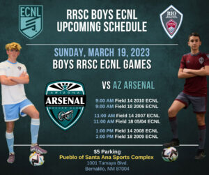 Rio Rapids SC - ECNL Home Schedule