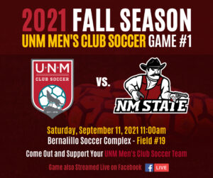 UNM Mens Soccer - 2021 Game-#1 NMSU