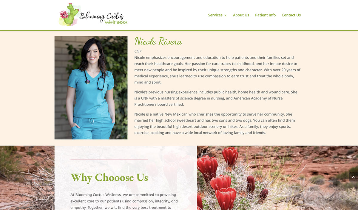 Website Designs 25 WEB Blooming Cactus Wellness