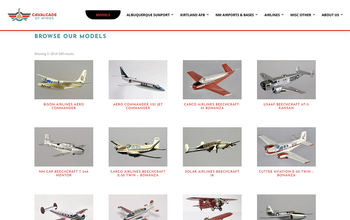 Website Designs 4 WEB Cavalcade of Wings