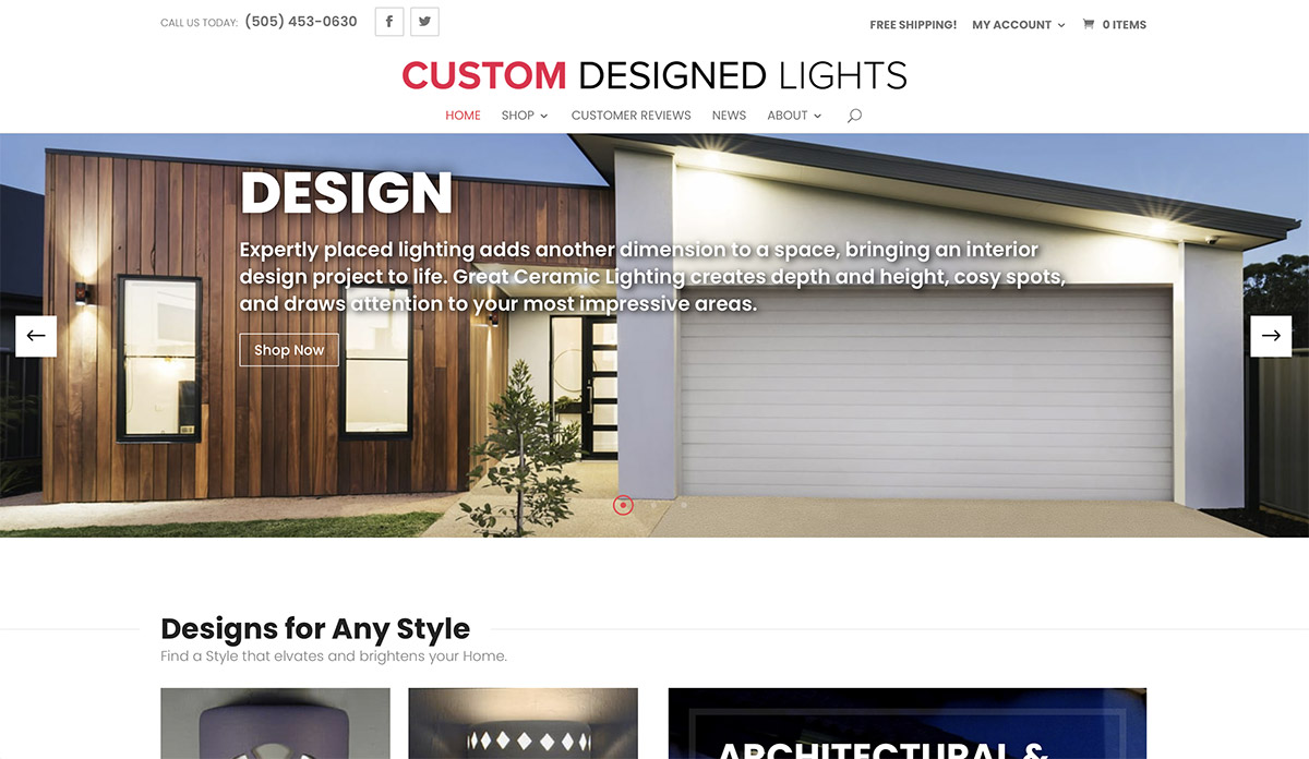 Website Designs 46 WEB Custom Designed Lights