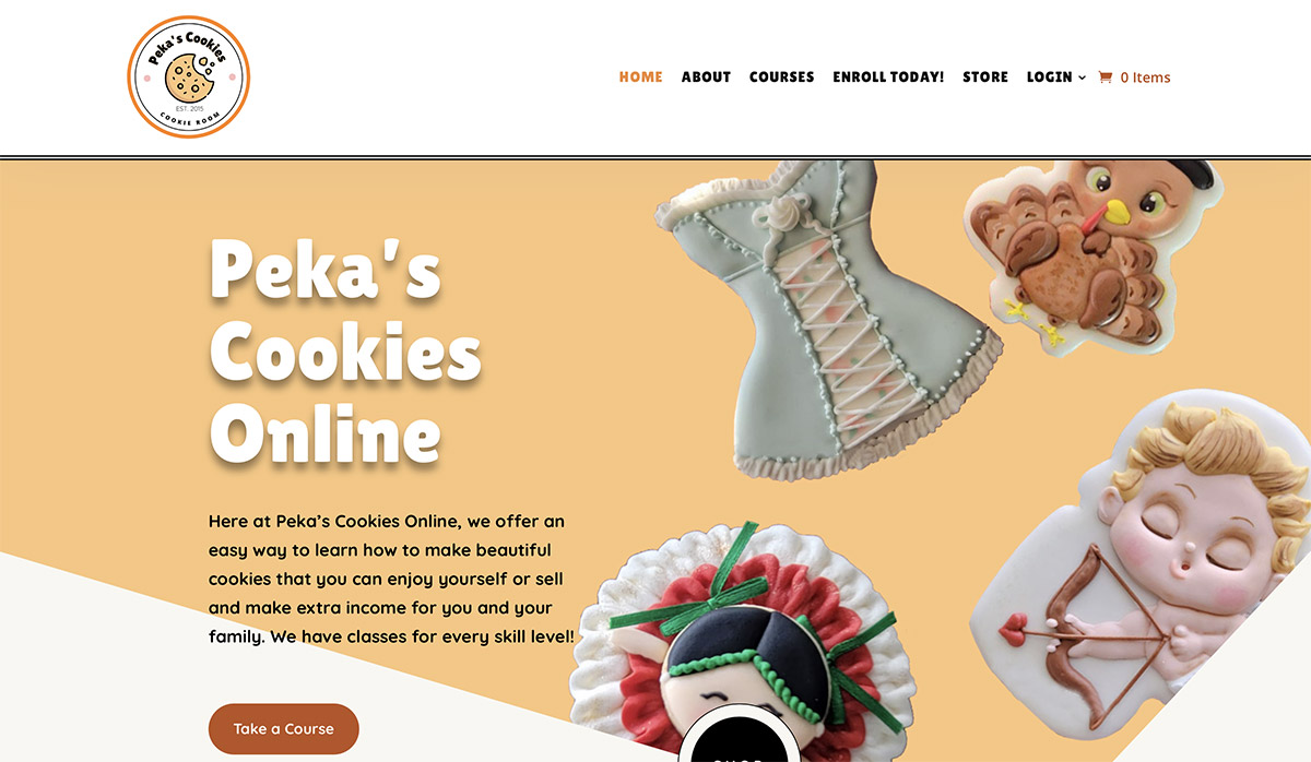 Website Designs 59 WEB Pekas Cookies